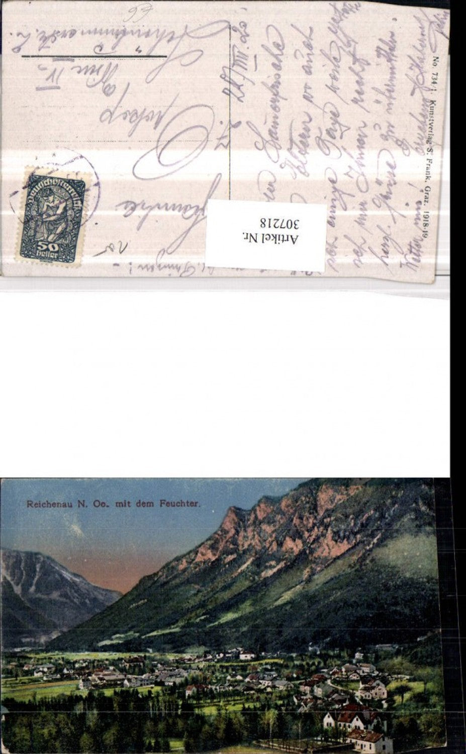 307218,Reichenau an d. Rax Totale m. Feuchter Bergkulisse