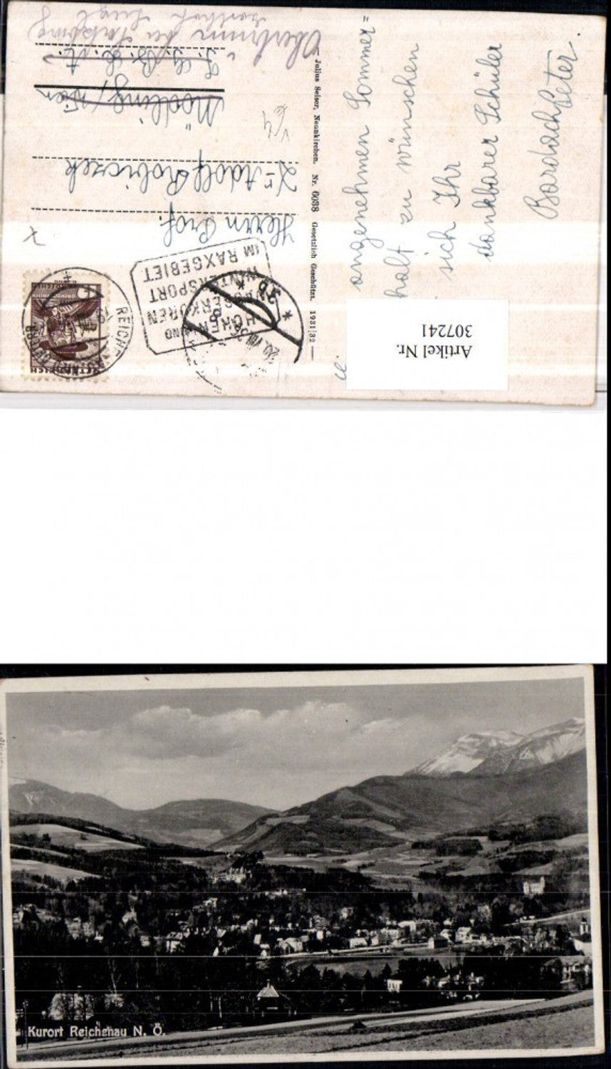 307241,Reichenau an d. Rax Totale Bergkulisse pub Julius Seiser 6038
