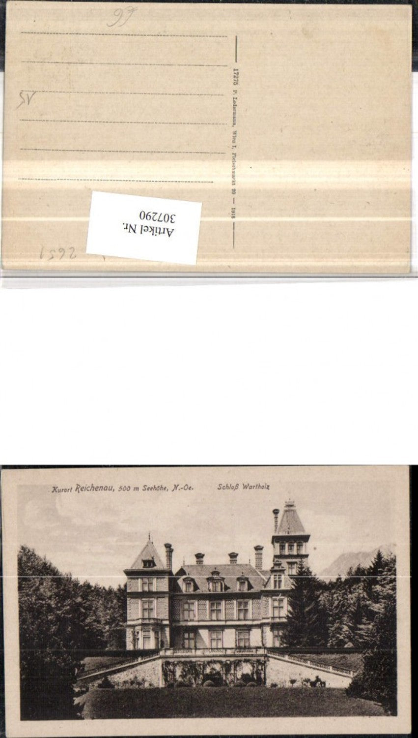 307290, Reichenau an der Rax, Wartholz Castle