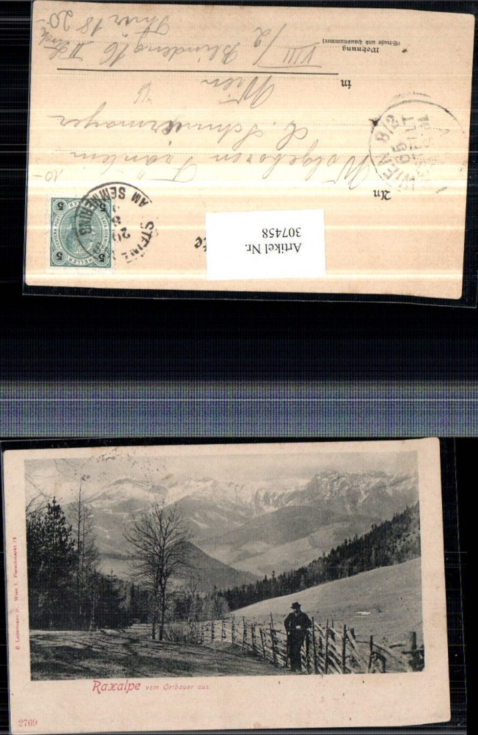 307458,Raxalpe vom Ortbauer am Semmering Bergkulisse