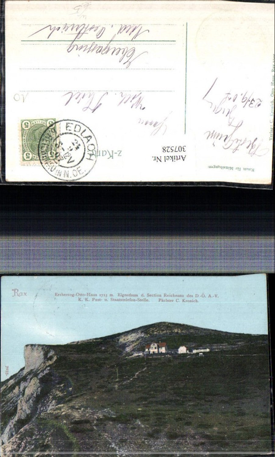 307528,Rax Erzherzog-Otto-Haus Berghütte b. Reichenau