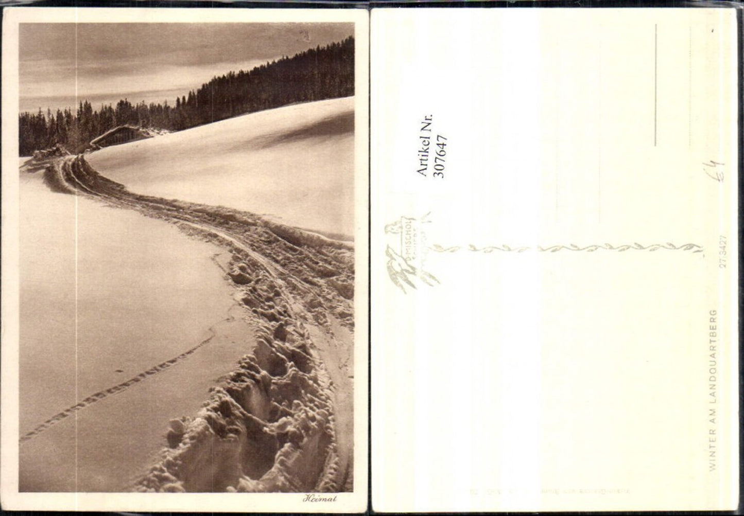 307647,Fotokunst Heimat Winter am Landquartberg Winterbild pub D. Mischol Schiers 27/3427