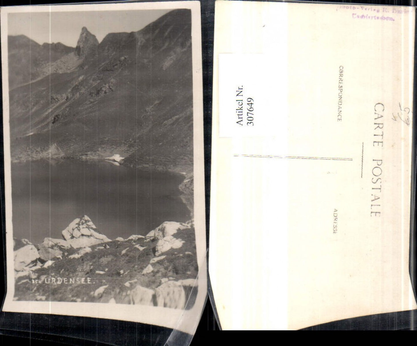 307649,Fotokunst Urdensee See b. Tschiertschen Bergkulisse pub Foto R. Burier