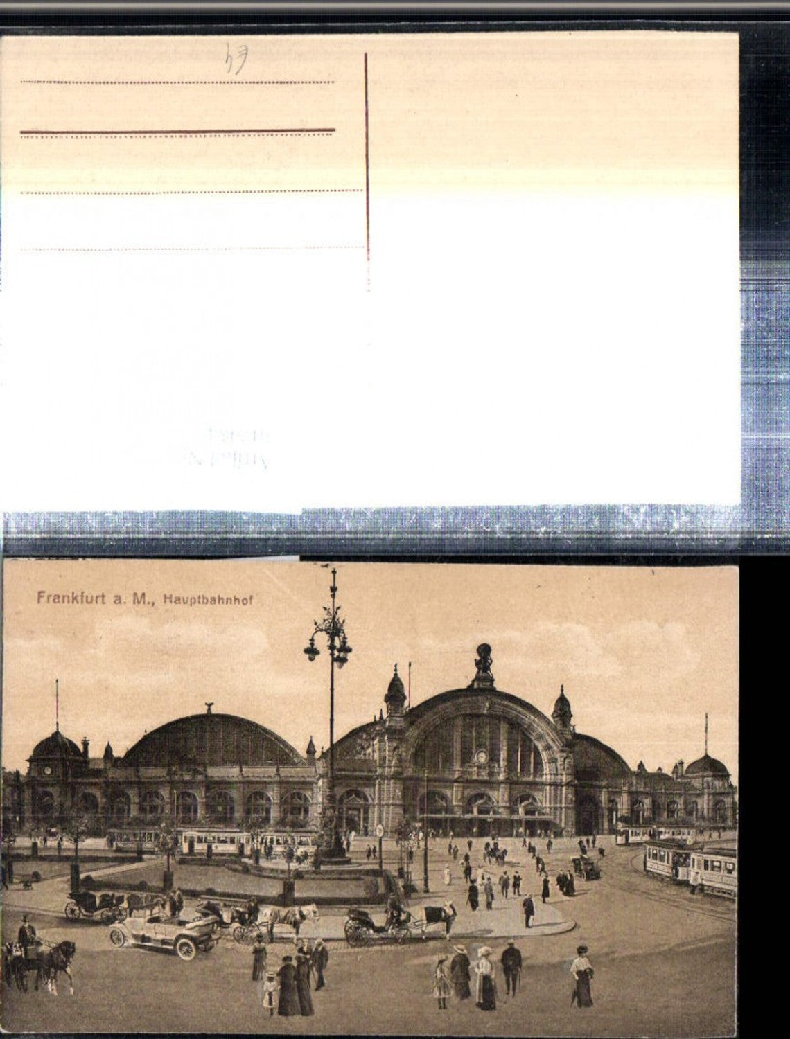 307954,Frankfurt am Main Hauptbahnhof Bahnhof Kutschen Straßenbahnen