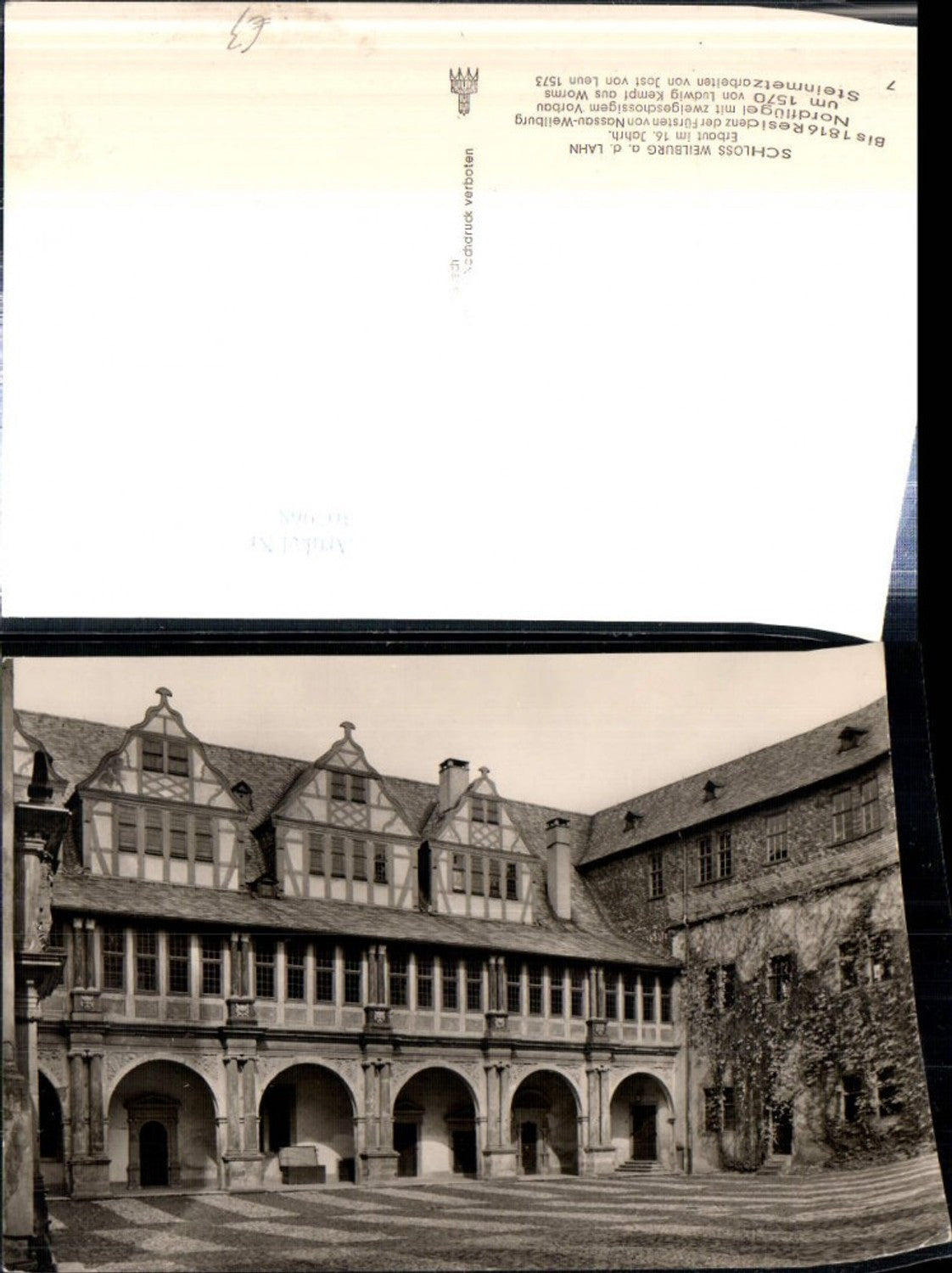 307968,Schloss Weilburg an d. Lahn Arkaden