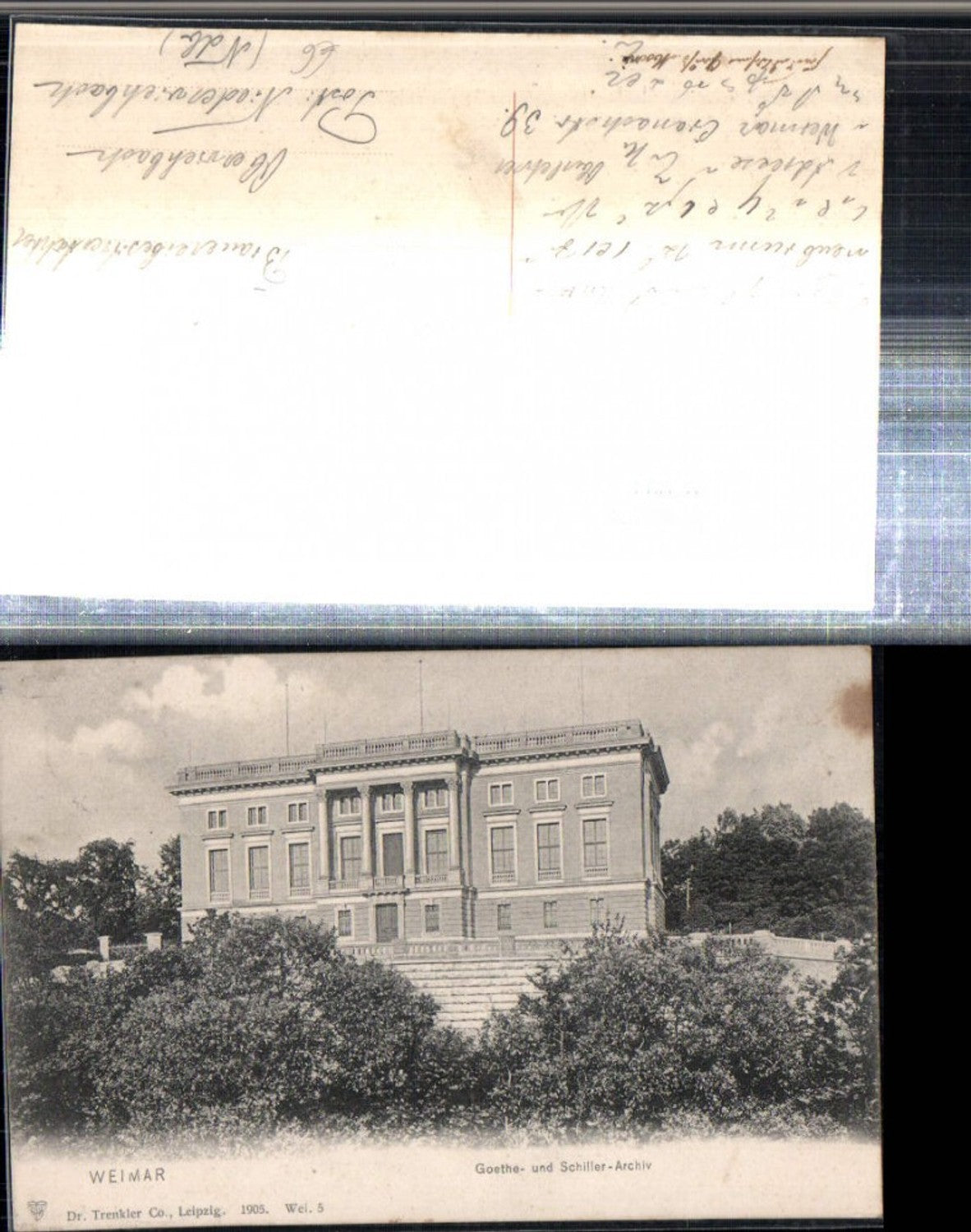 307993, Weimar Goethe and Schiller Archive Building pub Trenkler & Co