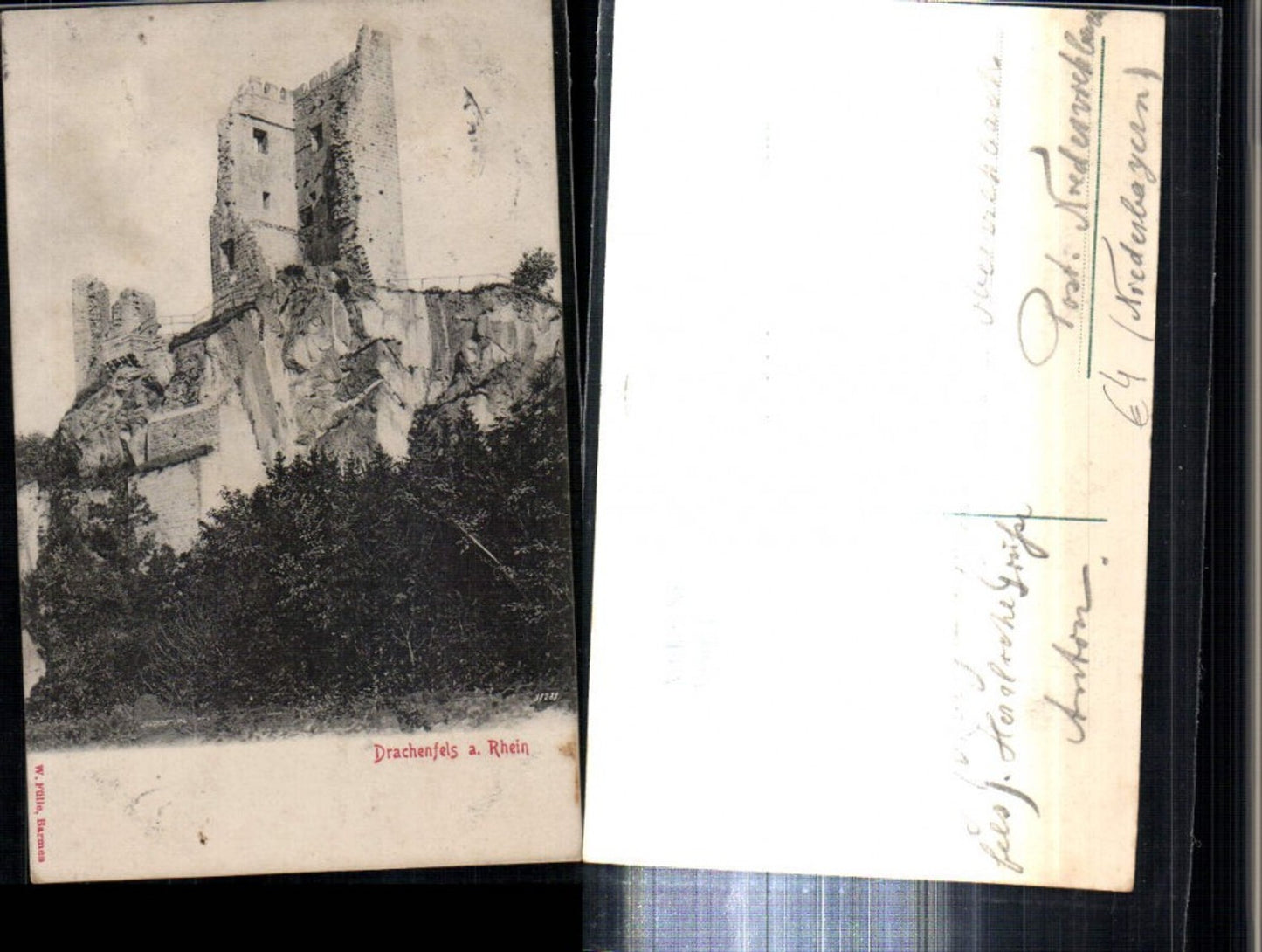 308011,Ruine Drachenfels am Rhein b. Königswinter