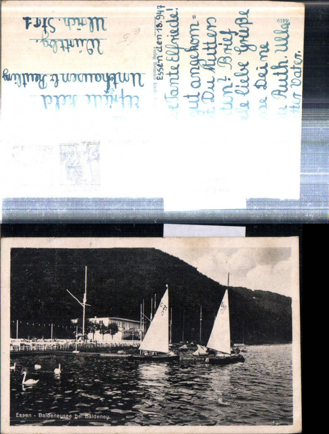 308042,Essen Baldeneysee b. Baldeney Segelboote