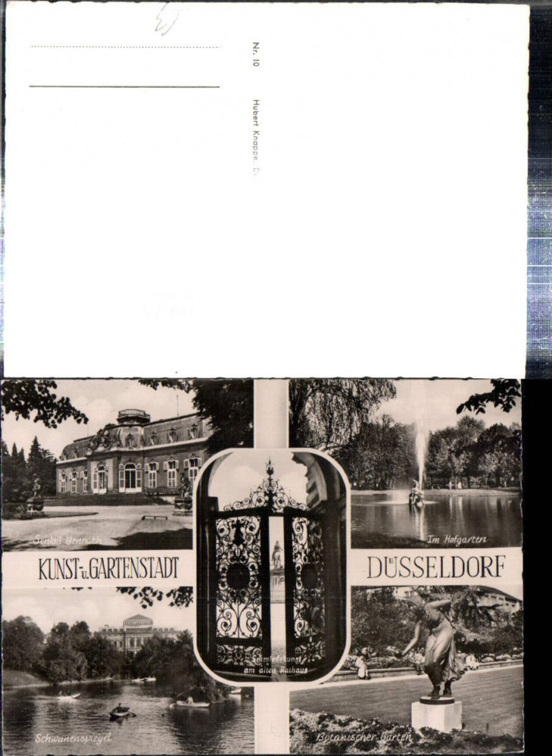 308059,Düsseldorf Schloss Benrath Hofgarten Botanischer-Garten Schwanenspiegel Mehrbildkarte