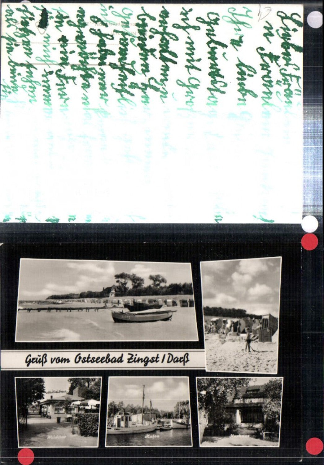 308159, Baltic Sea resort Zingst Darß beach beach life spa resort harbor milk bar multi-view map