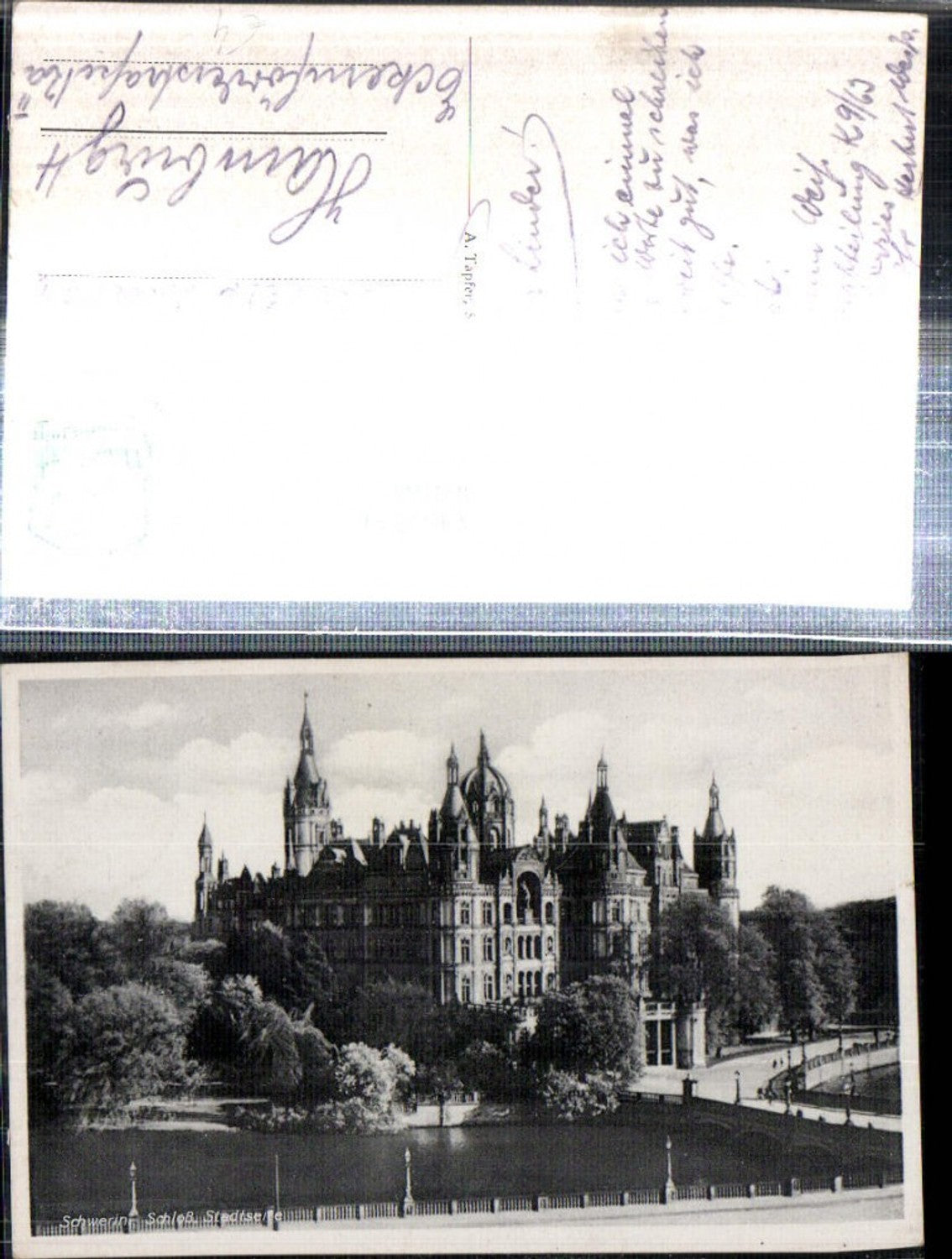 308163,Schwerin Schloss Stadtseite