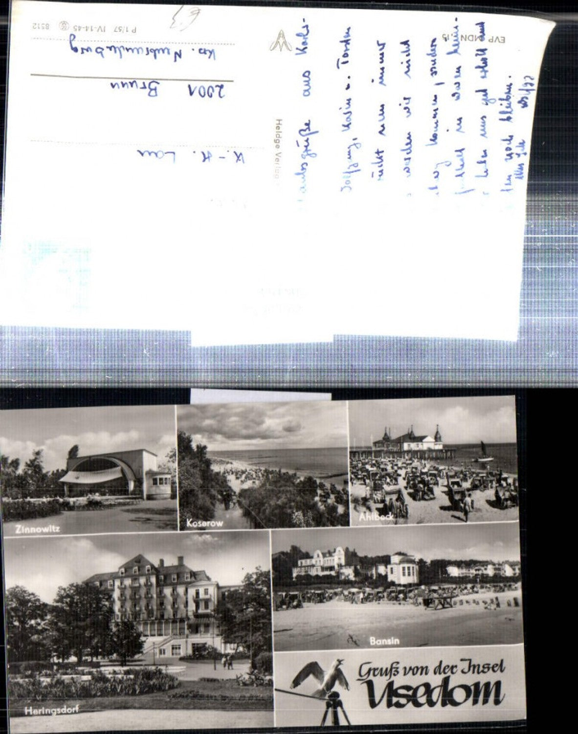 308164, Usedom Zinnowitz Koserow Ahlbeck Bansin Heringsdorf Beach Beach life Multi-view map