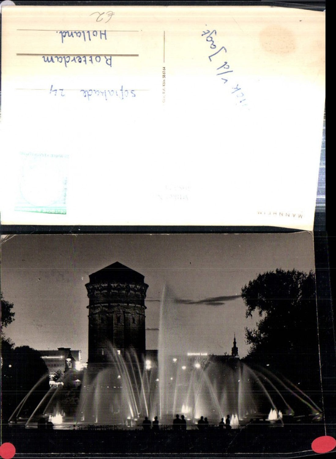 308324,Mannheim Fontäne am Wasserturm Springbrunnen