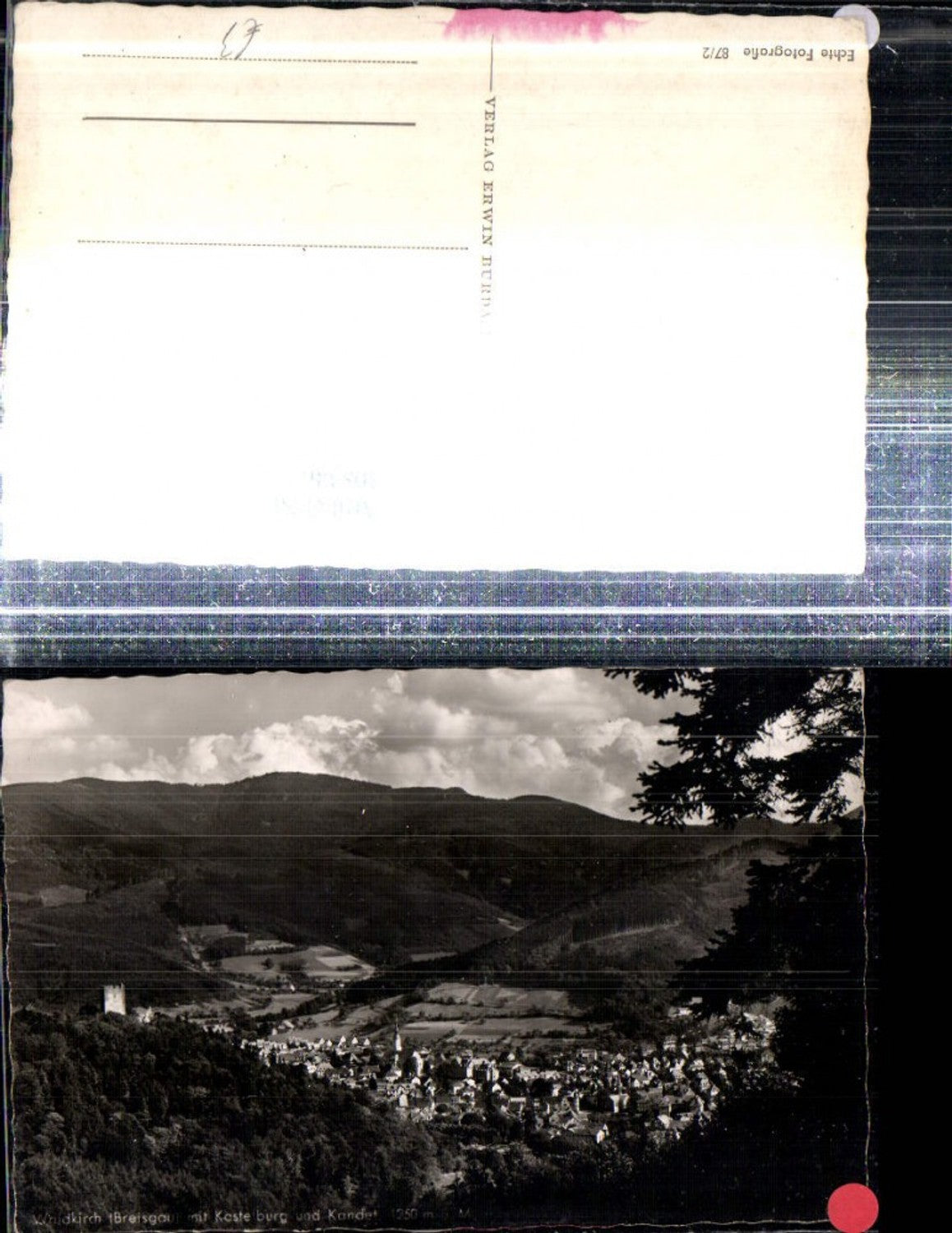 308346,Waldkirch im Breisgau Totale m. Kastelburg u. Kandel