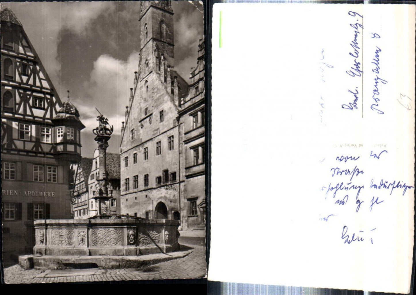 308399,Rothenburg ob d. Tauber St. Georgs-Brunnen Apotheke