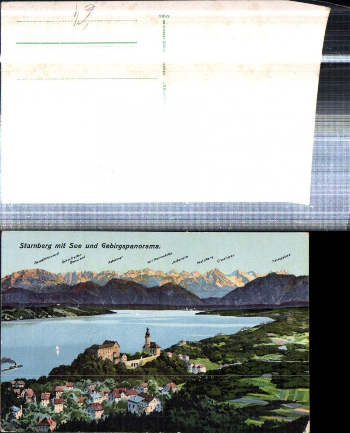 308425,Starnberg Totale m. See u. Gebirgspanorama Bergkulisse pub Ottmar Zieher 4626