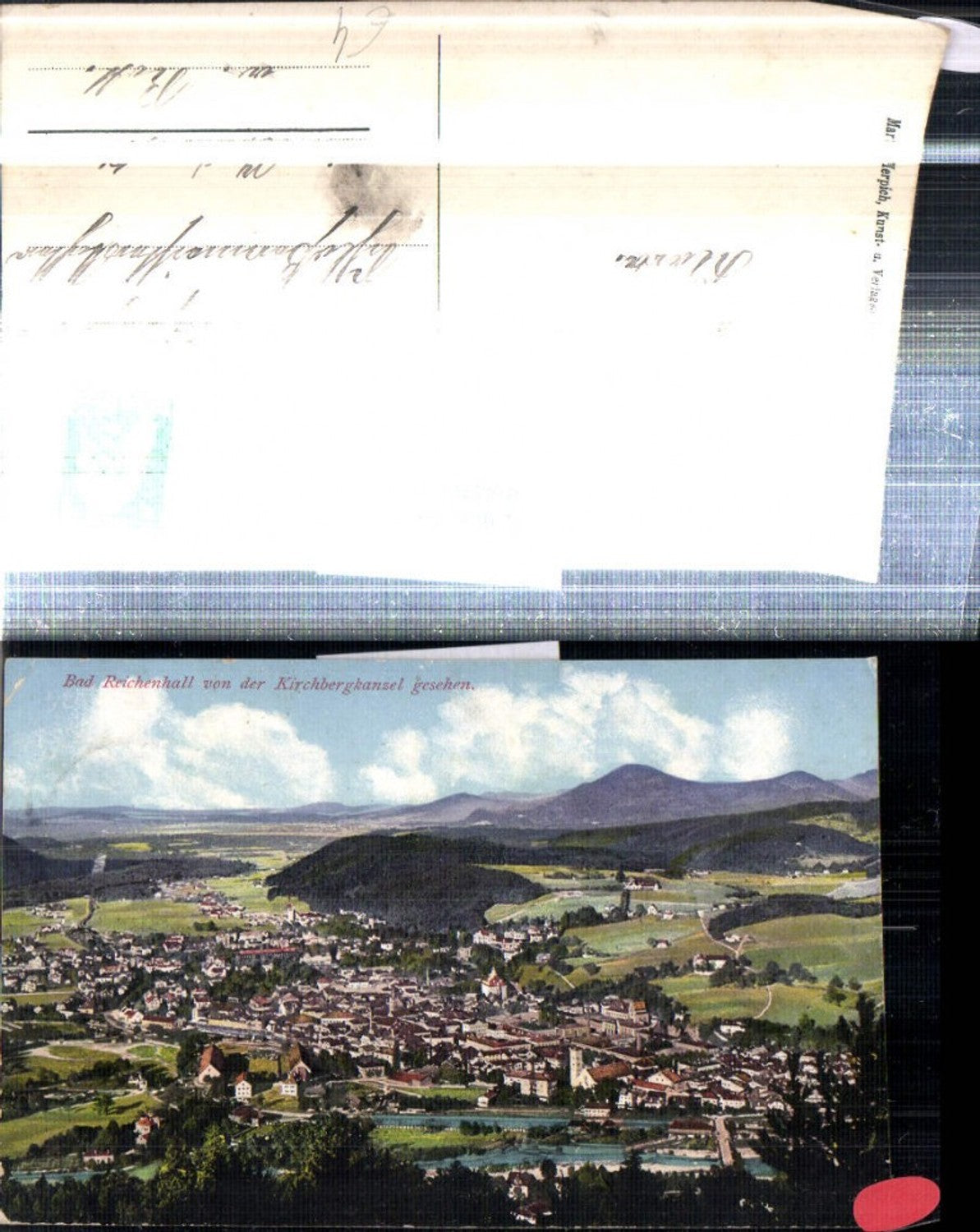 308456,Bad Reichenhall Totale von d. Kirchbergkanzel