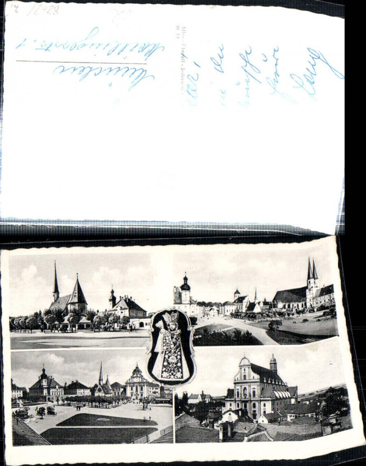308468,Altötting Kirchenplatz Kirche Kapelle Gnadenbild Mehrbildkarte