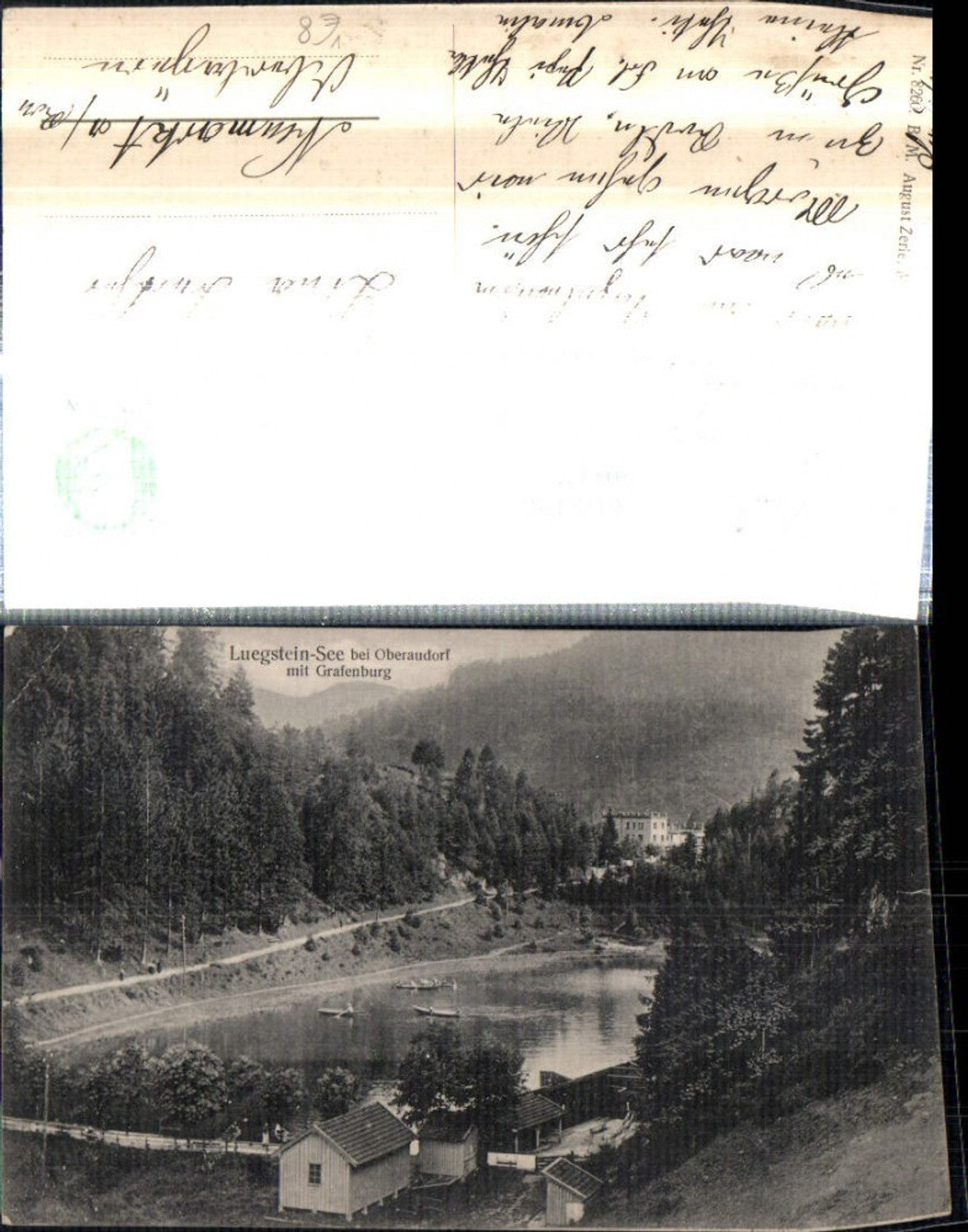 308477,Luegstein-See b. Oberaudorf m. Grafenburg pub August Zerle 8260