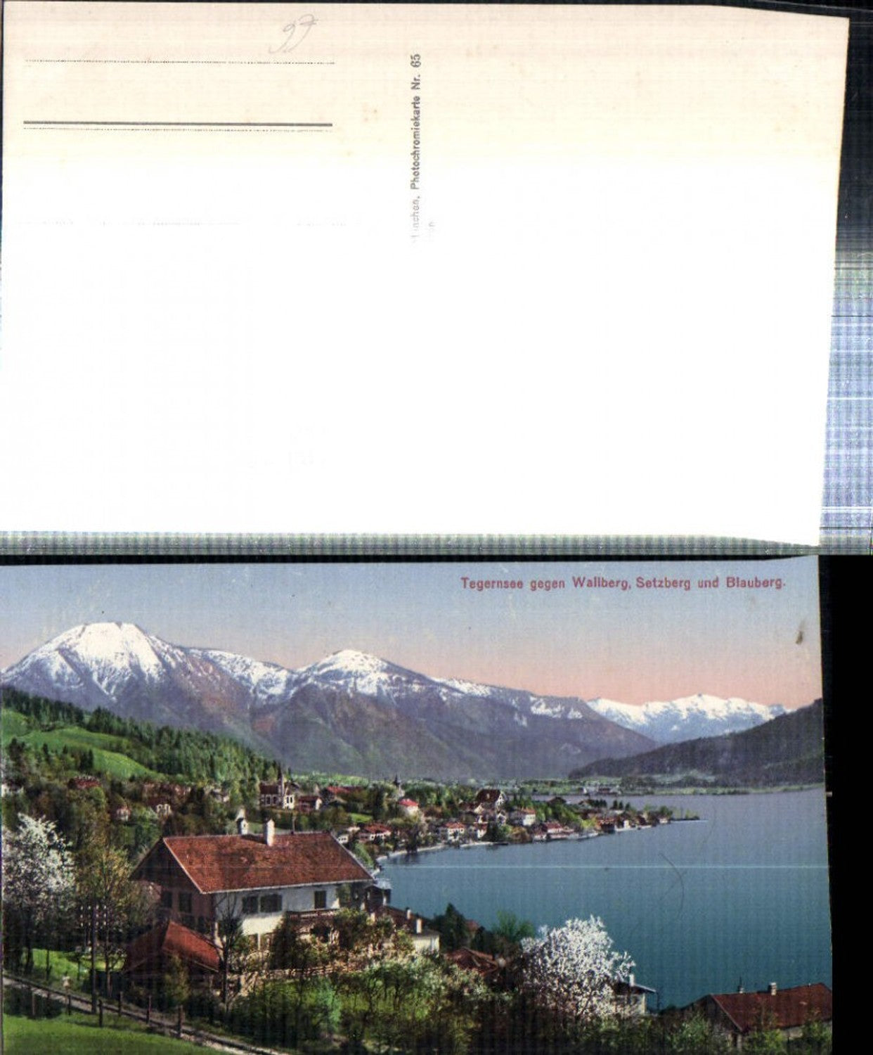 308571,Tegernsee Totale geg. Wallberg Setzberg u. Blauberg Bergkulisse
