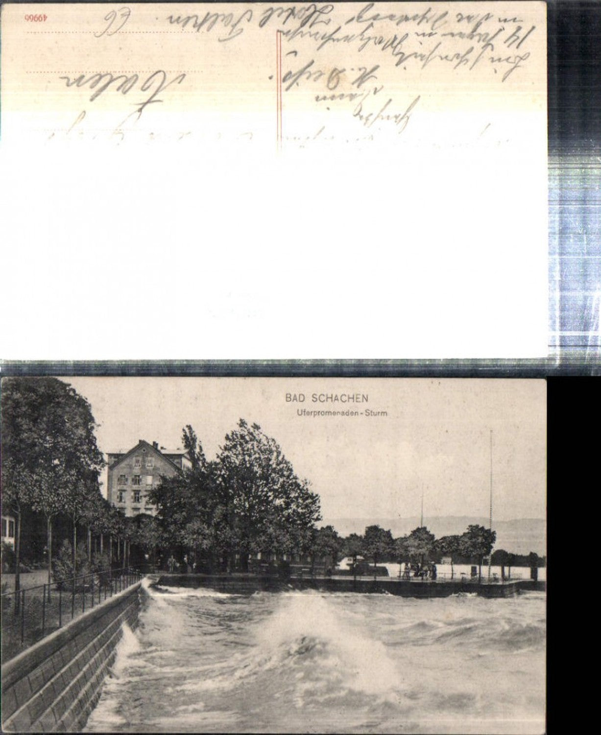 308591,Bad Schachen Uferpromenade Sturm Brandung