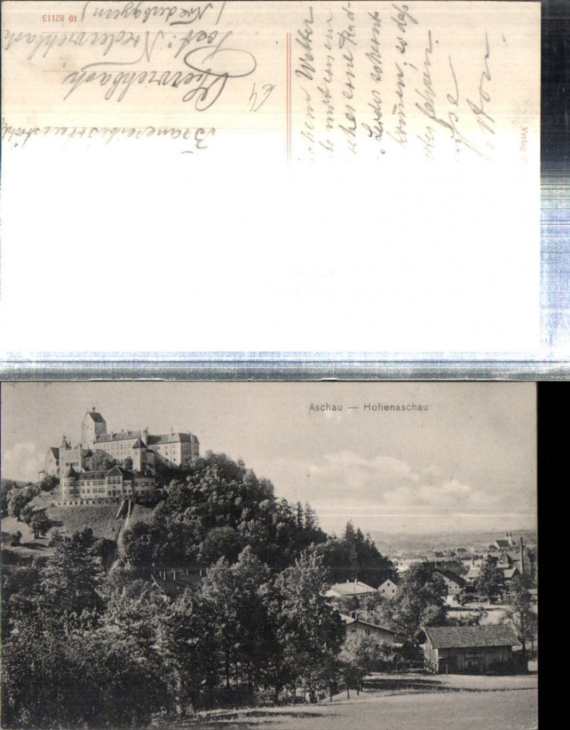 308599,Aschau Teilansicht m. Burg Schloss Hohenaschau