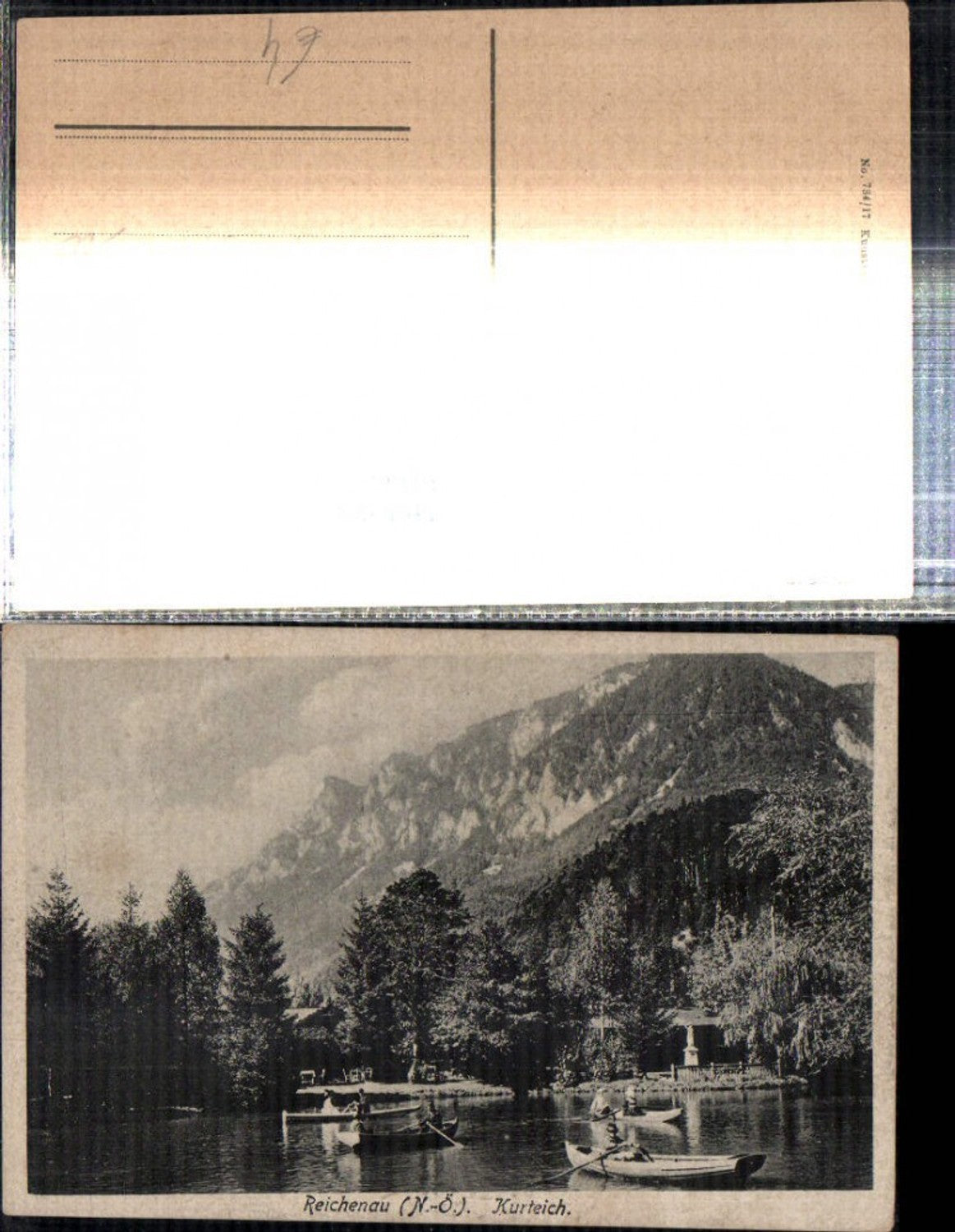 308667,Reichenau an d. Rax Kurteich Ruderboote m. Feuchter