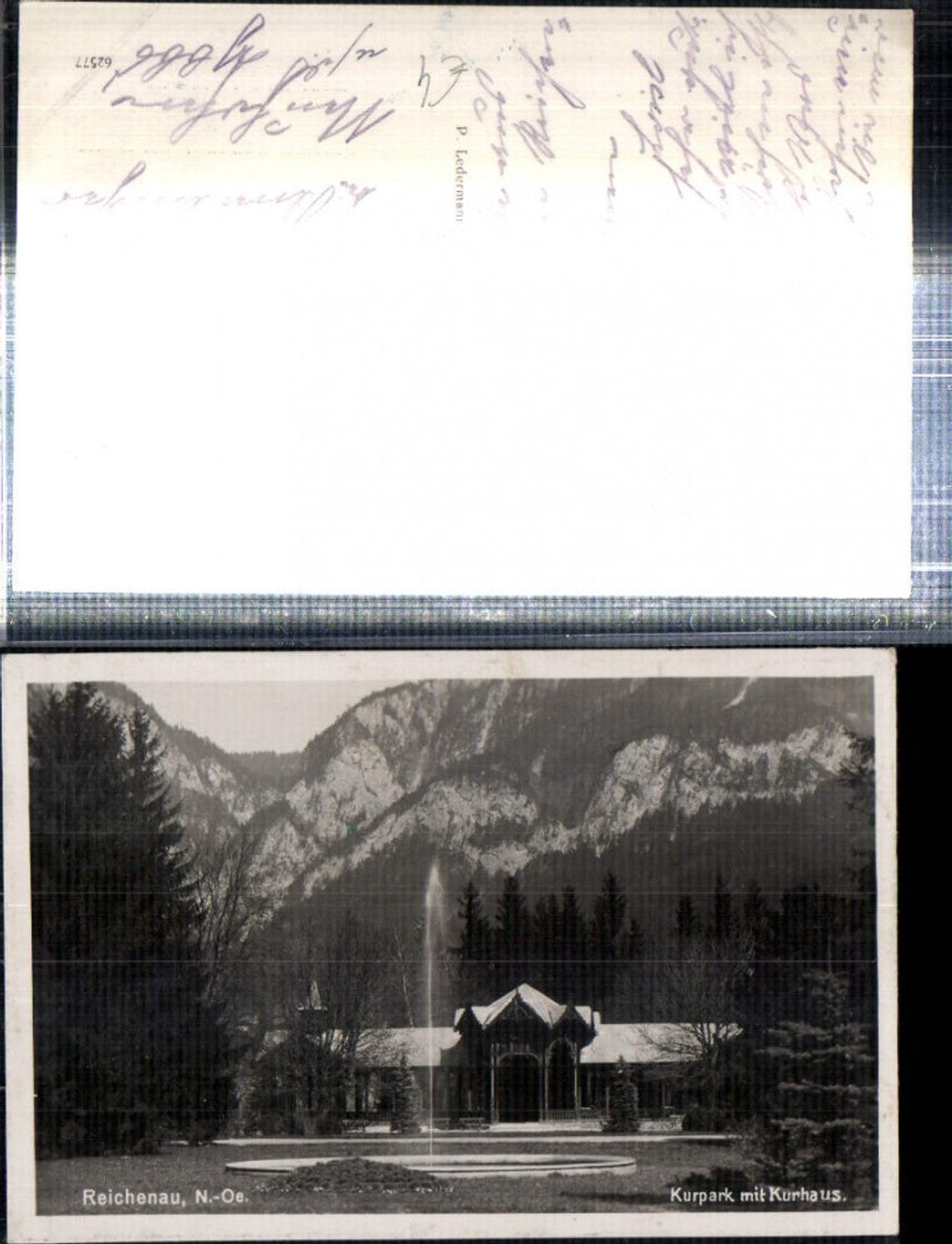 308682,Reichenau an d. Rax Kurpark m. Kurhaus Springbrunnen