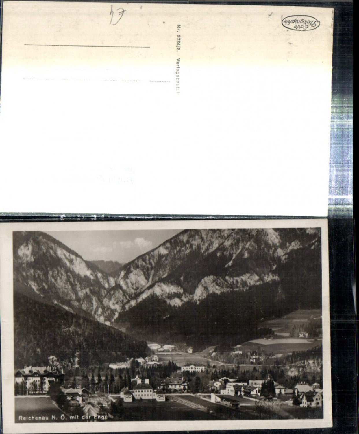 308735,Reichenau an d. Rax Teilansicht mit der Enge