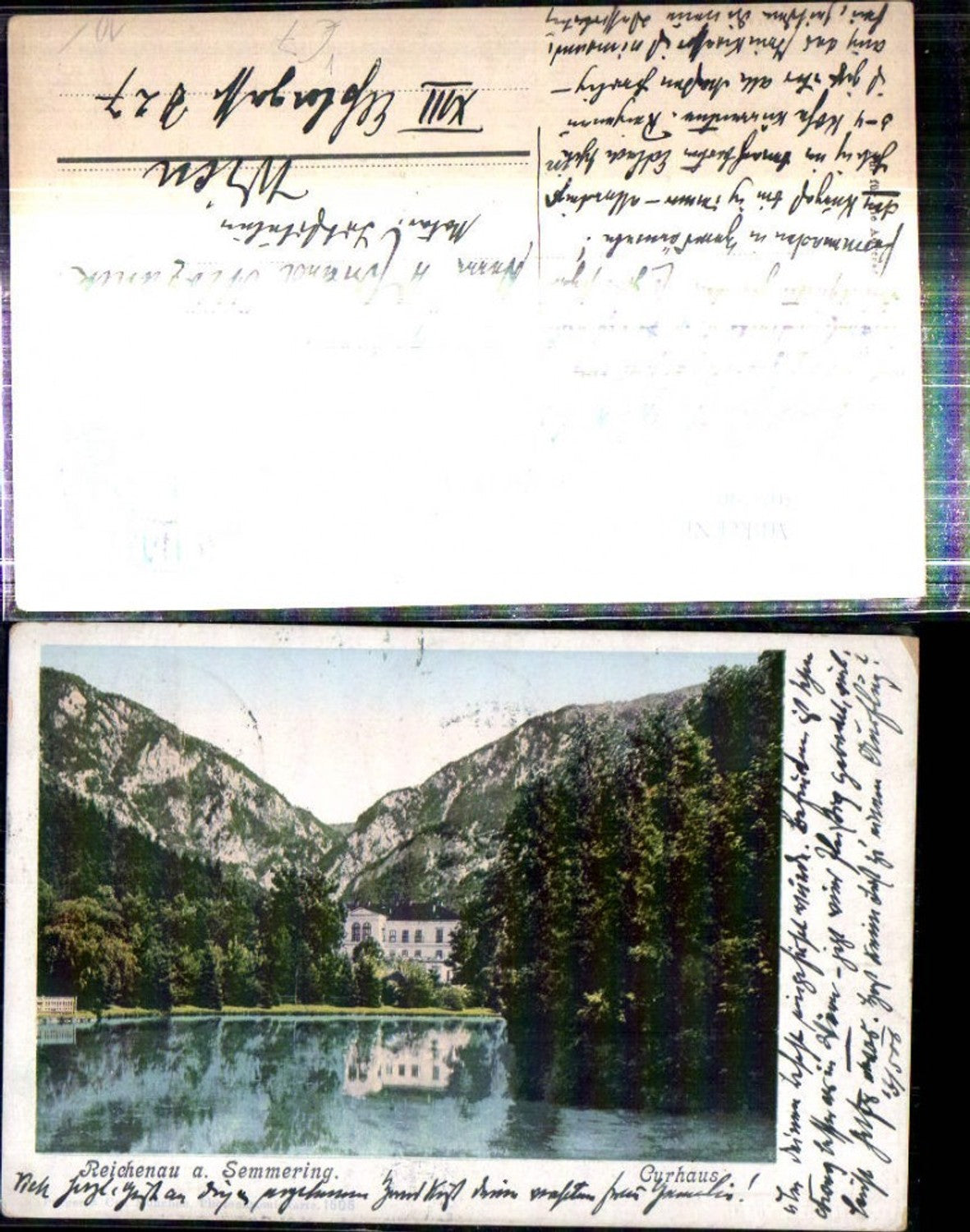 308790,Reichenau an d. Rax Kurhaus Kurteich Bergkulisse pub Purger & Co 1505