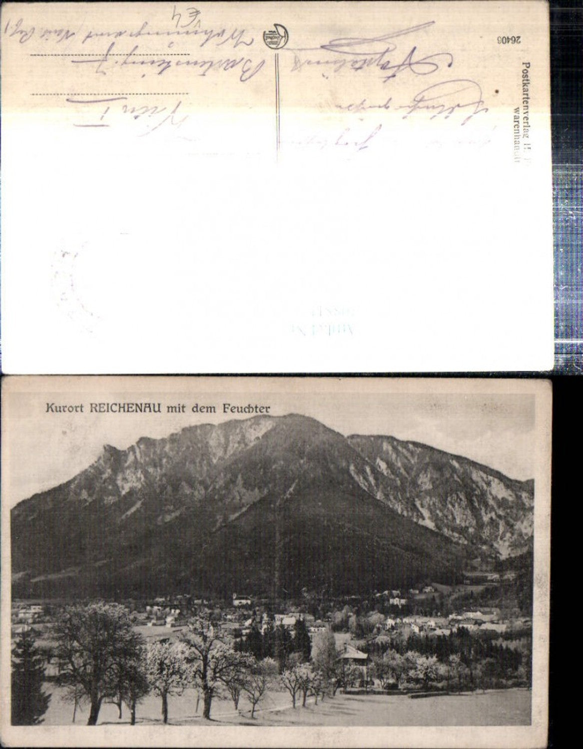 308811, Reichenau an der Rax, Totale m. Feuchter Bergkulisse, pub Kilophoto 26406