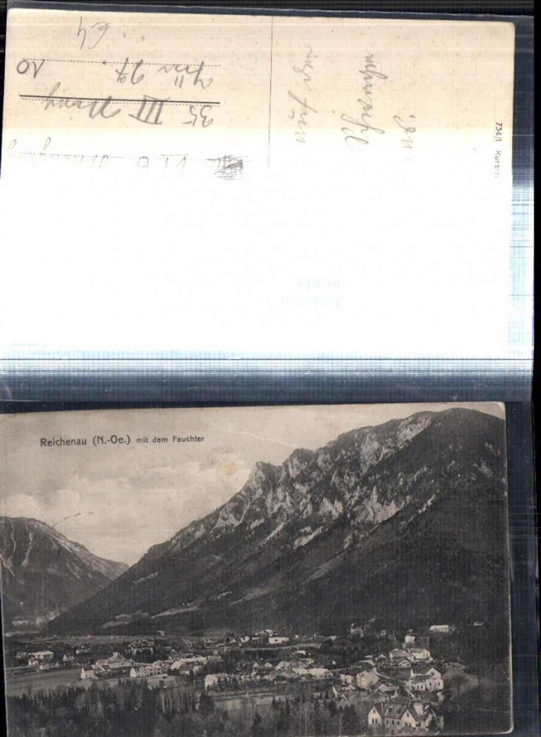 308818,Reichenau an d. Rax Totale m. Feuchter Bergkulisse