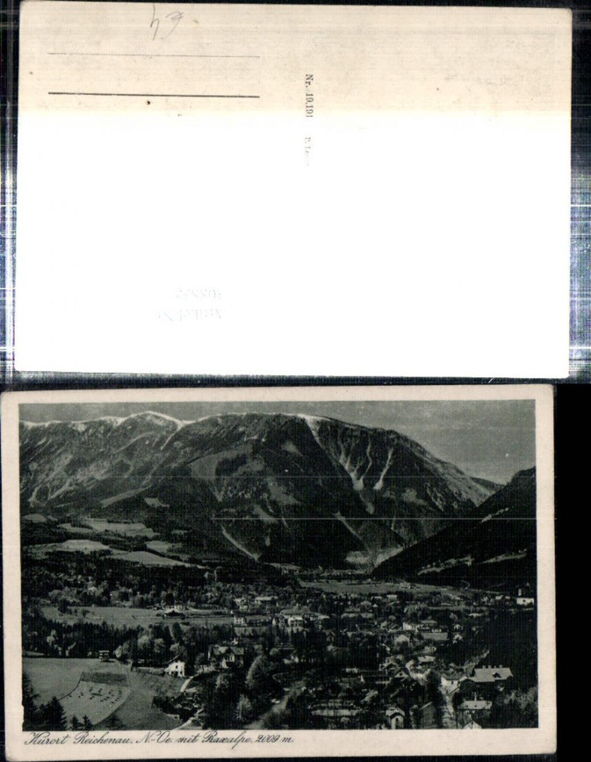 308835,Reichenau an d. Rax Totale m. Raxalpe Bergkulisse