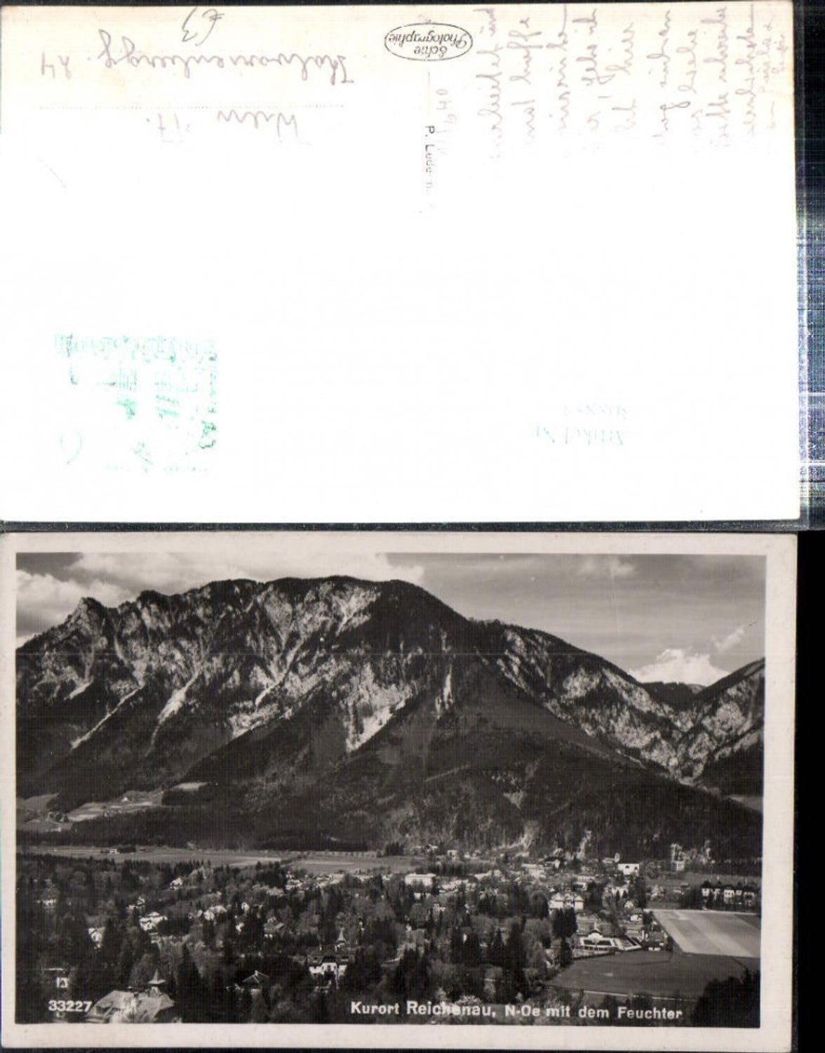 308853,Reichenau an d. Rax Totale m. Feuchter Bergkulisse