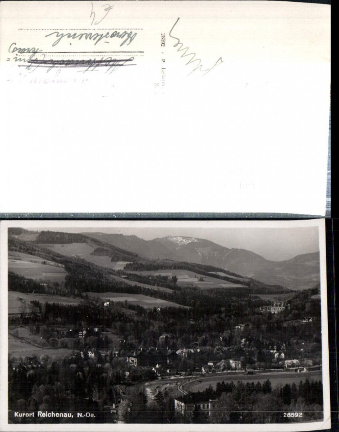 308888, Reichenau an der Rax, partial view of the mountain scenery