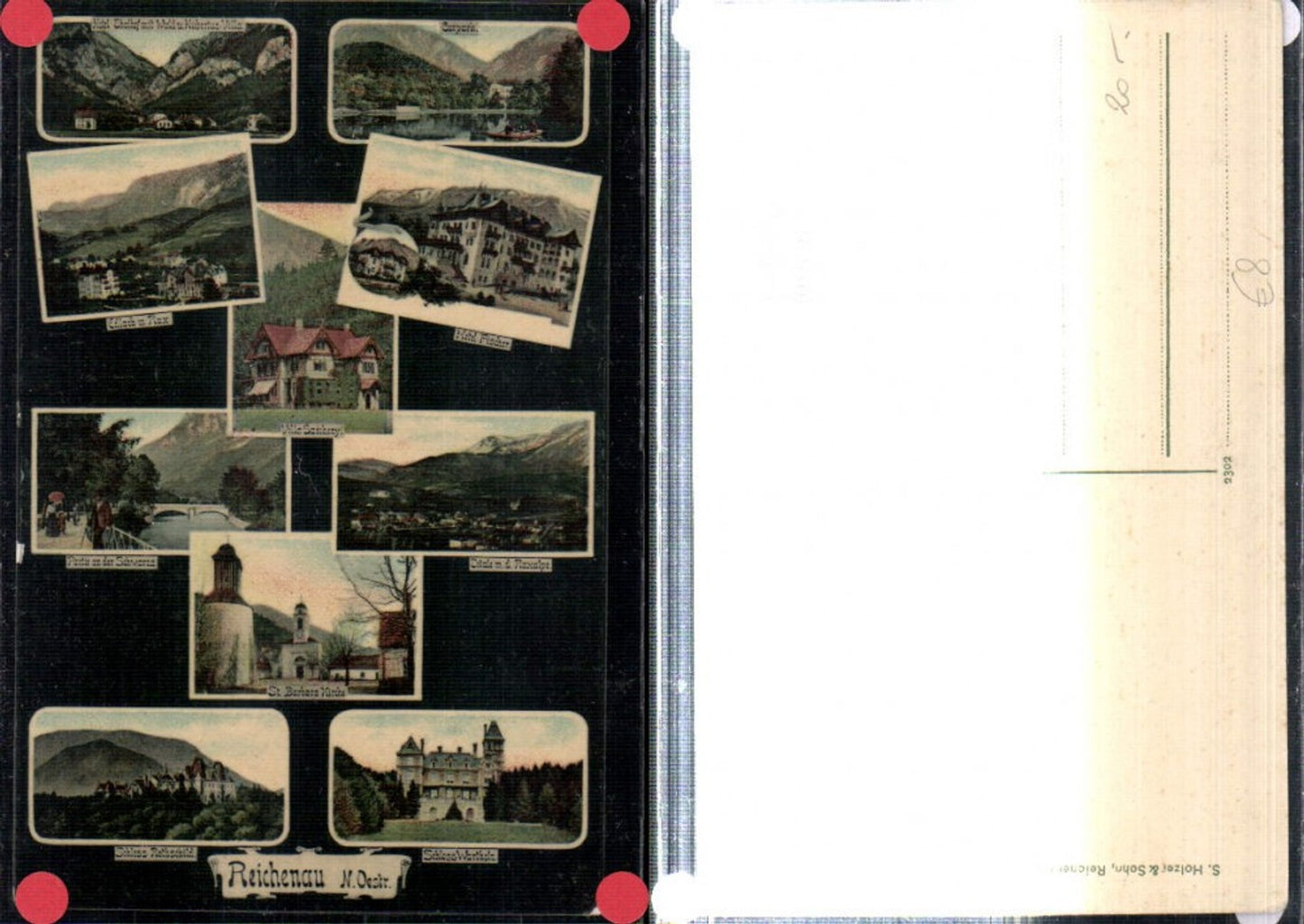 308996,Reichenau an d. Rax Totale Schloss Wartholz Rothschild Villa Hotel Kurpark Mehrbildkarte