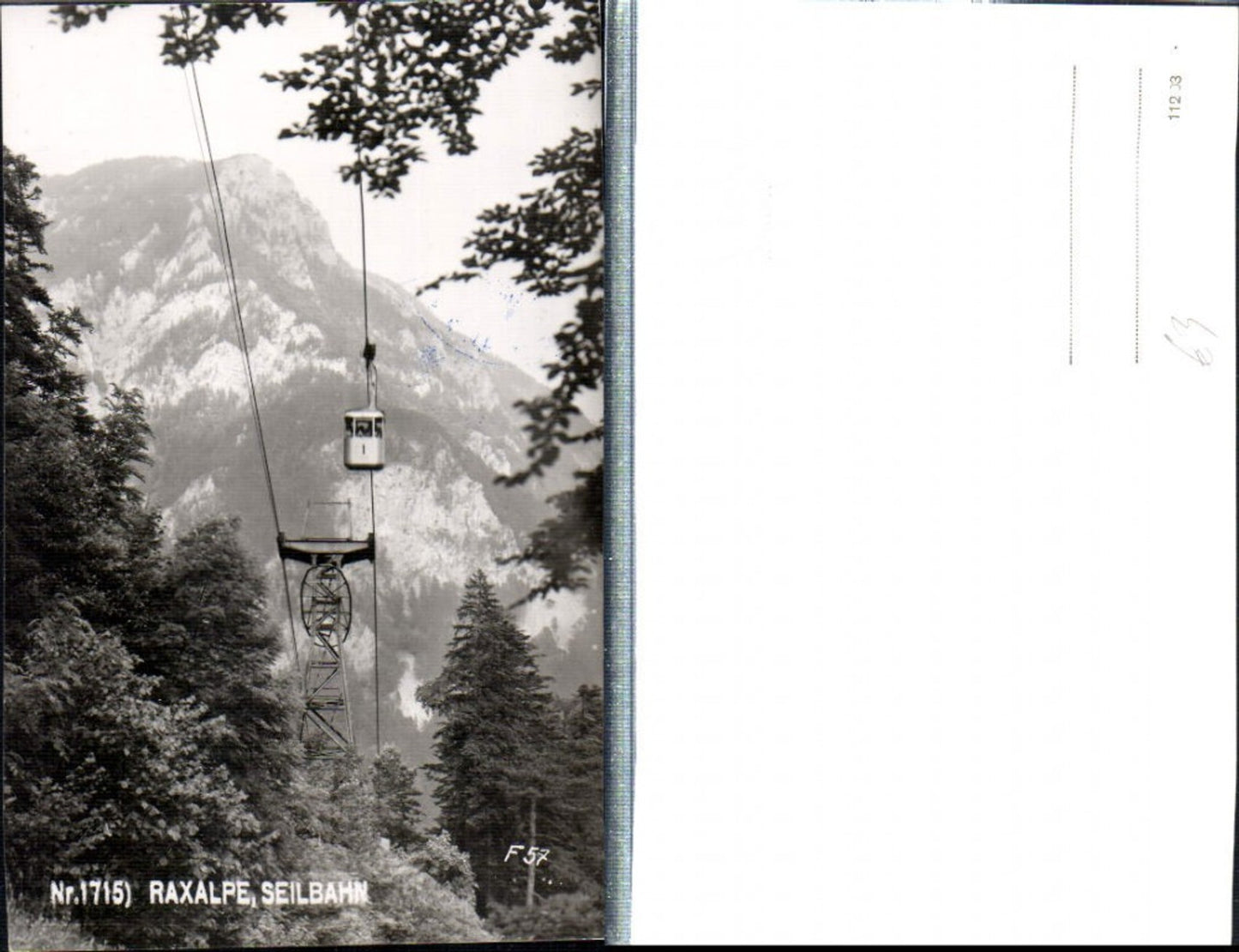 309018,Raxalpe Seilbahn b. Reichenau Bergkulisse