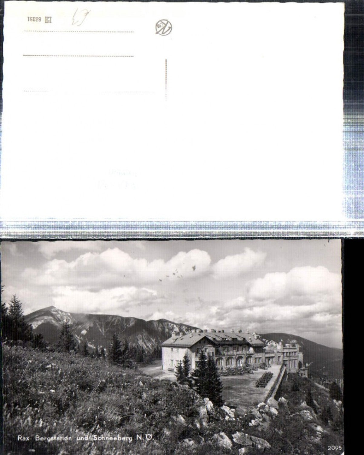 309090,Rax Bergstation b. Reichenau m. Schneeberg Bergkulisse