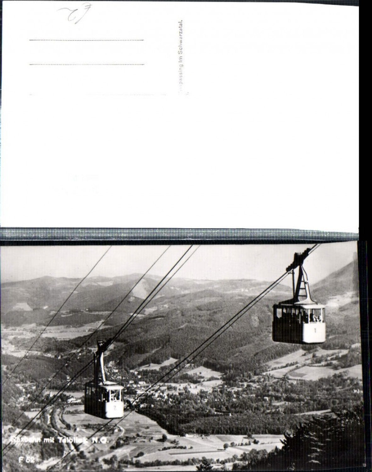 309140,Raxbahn Seilbahn m. Talblick Reichenau Totale