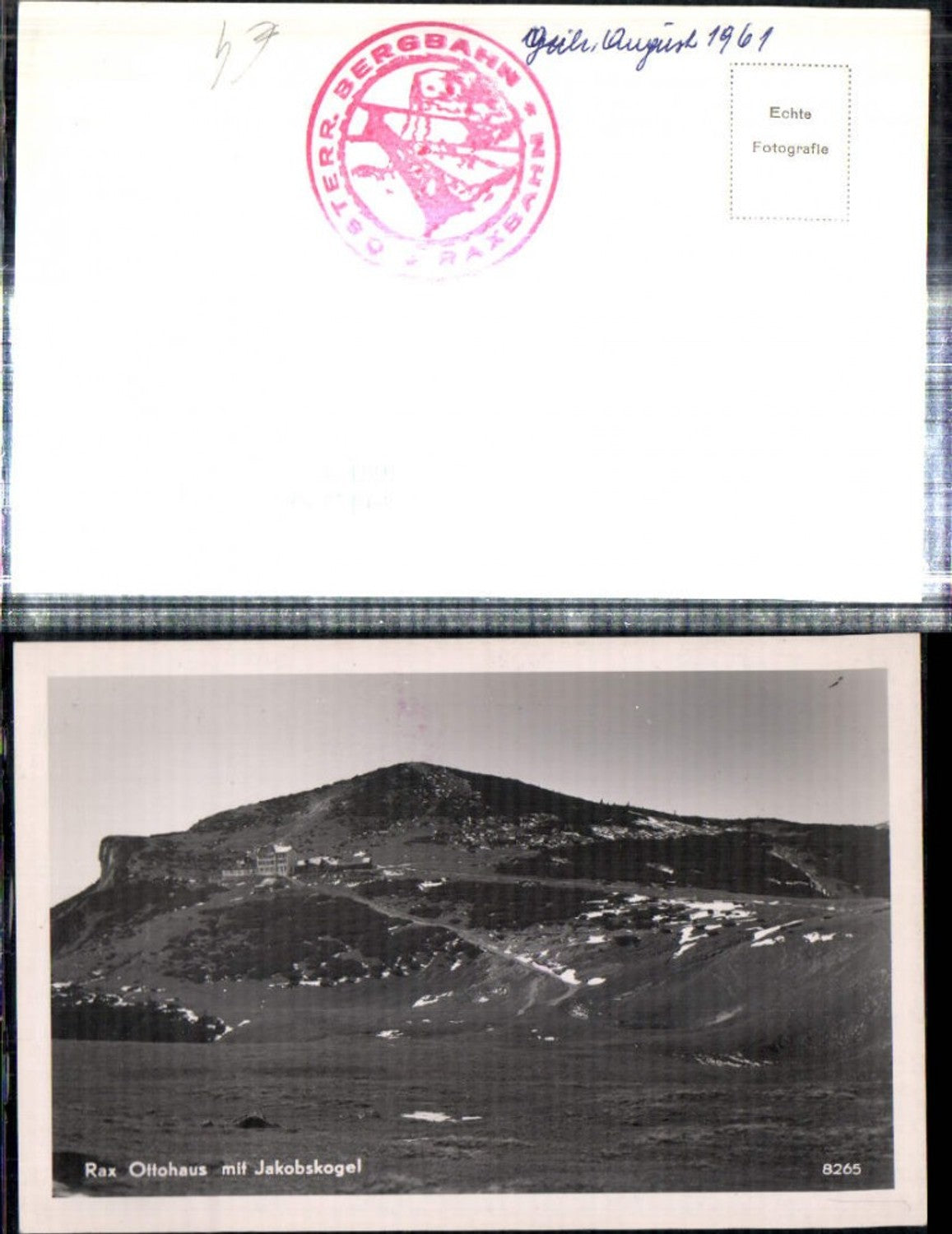 309175,Rax Ottohaus Berghütte m. Jakobskogel b. Reichenau