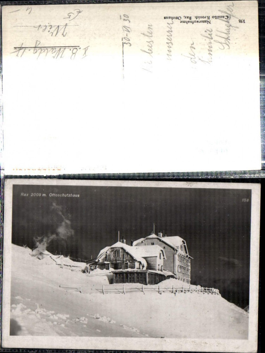 309178,Rax Otto-Schutzhaus Berghütte b. Reichenau Winterbild
