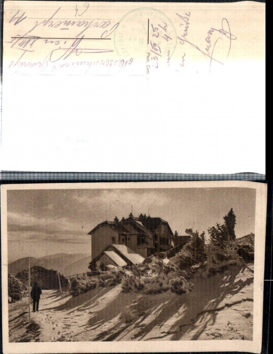 309182,Rax Otto-Schutzhaus Berghütte b. Reichenau Winterbild Rauhreif