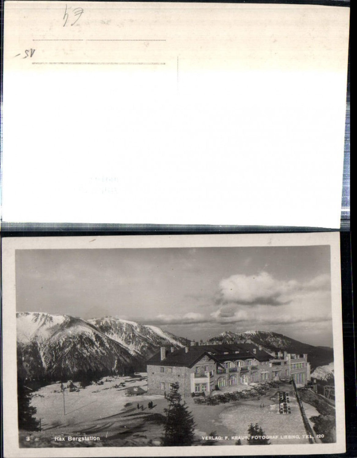 309193,Rax Bergstation der Seilbahn b. Reichenau Bergkulisse Winterbild