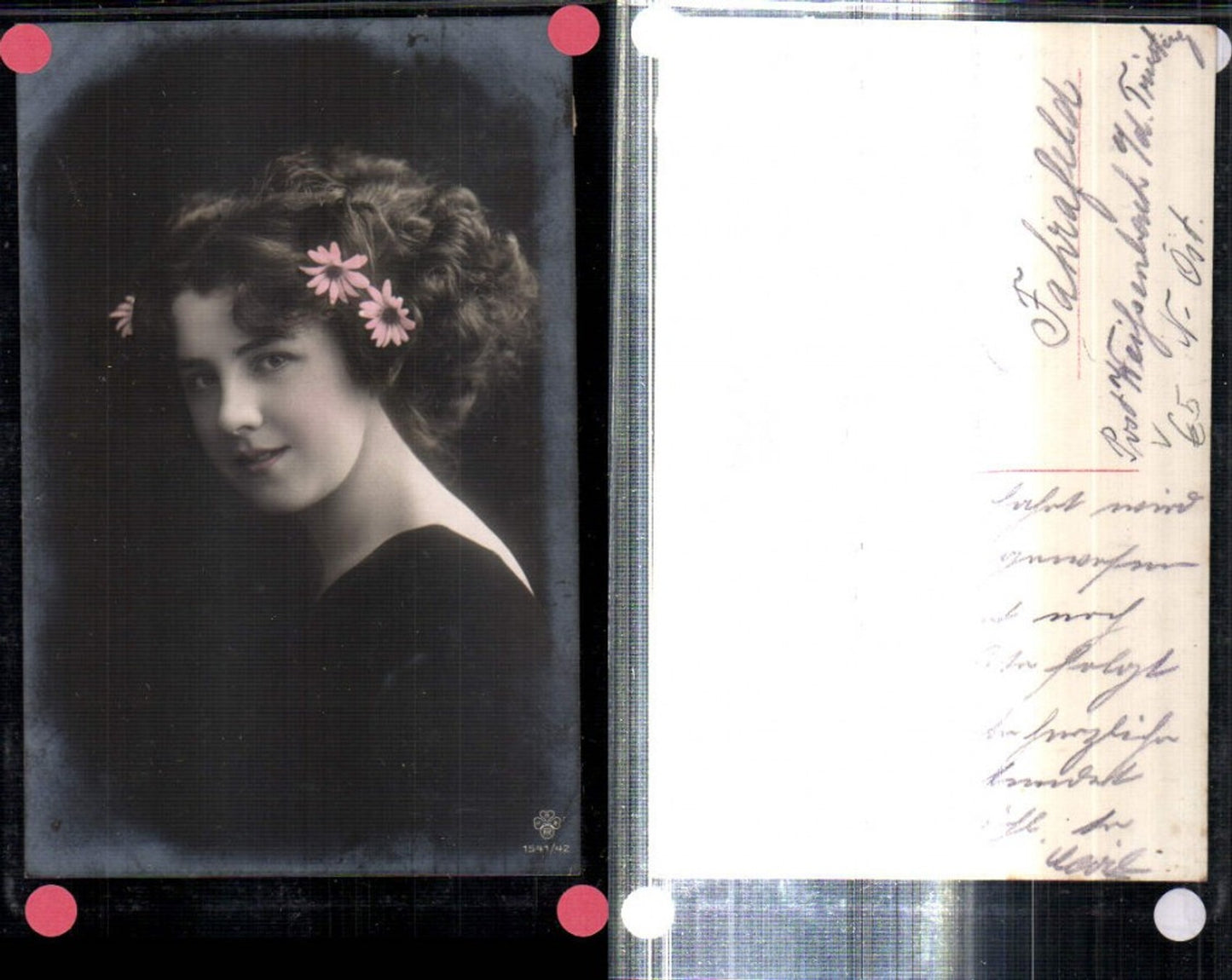 309296,Frau Mädchen m. Blumen in den Haaren pub SBW RPH 1541/42