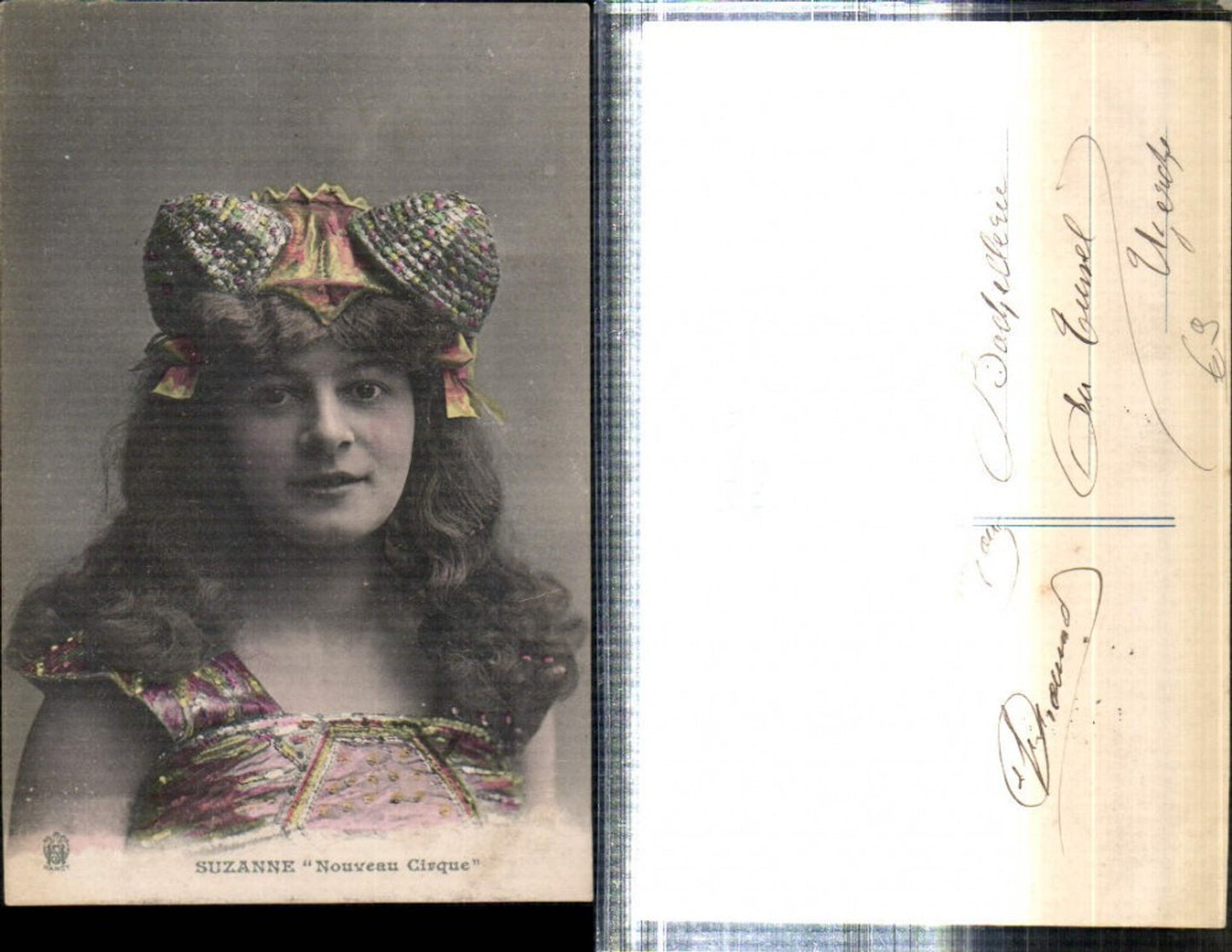 309317,Suzanne Nouveau Civque Frau m. Kopfschmuck Haarschmuck Portrait