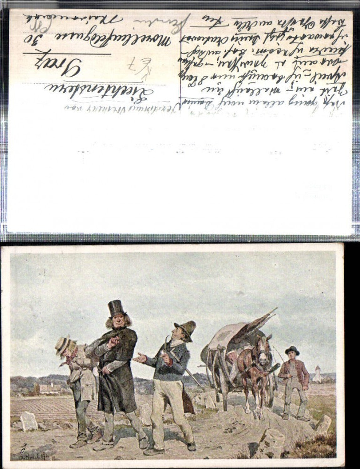 309359,Bund Deutscher Österreicher 36 Alois Greil Wandernde Komödianten Pferd