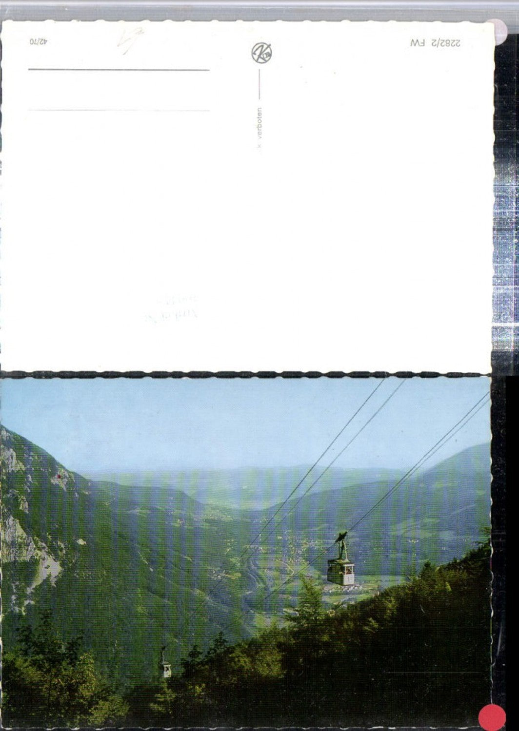 309415,Raxseilbahn Seilbahn mit Blick auf Reichenau Totale