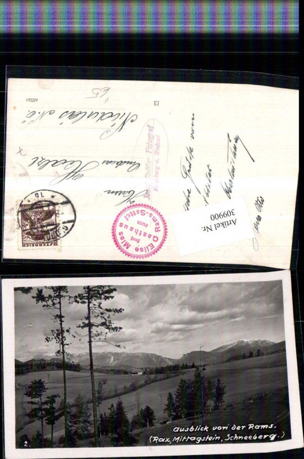 309900,Ausblick von d. Rams b. Glognitz Bergkulisse pub Foto Josef Reitter
