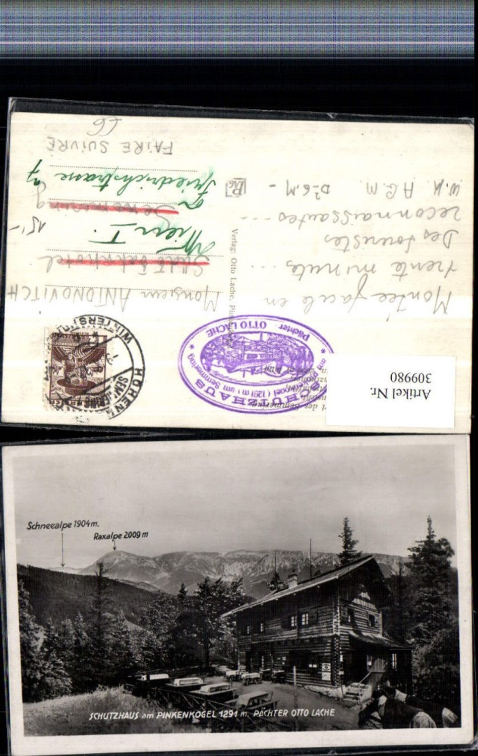 309980,Schutzhaus Berghütte am Pinkenkogel b. Semmering Bergkulisse