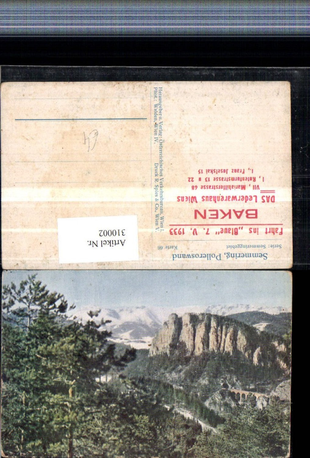 310002,Semmering Polleroswand Viadukt Bergkulisse